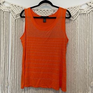 Ashley Stewart Boutique Chic Dressy Studded Tank Top Sz 18/20